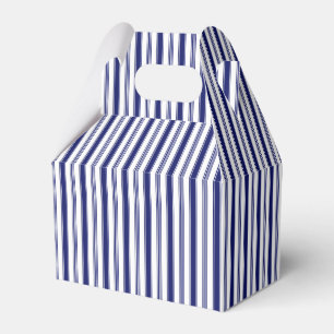 Sailor Blue and White Stripes Favor Boxes