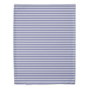 Sailor Blue Horizontal Stripes (small scale) Duvet Cover