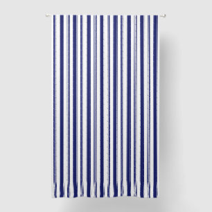 Sailor Blue Vertical Stripes Blackout Curtains