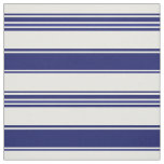 Sailor Blue &amp; White Beach Stripes (large scale) Fabric