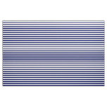 Sailor Blue &amp; White Beach Stripes (small scale) Fabric