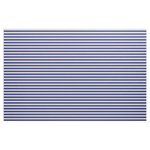 Sailor Blue & White Beach Stripes (small scale) Fabric