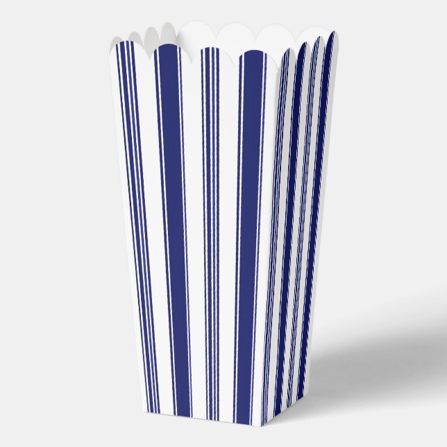 Sailor Blue & White Stripes Favor Boxes (Front)