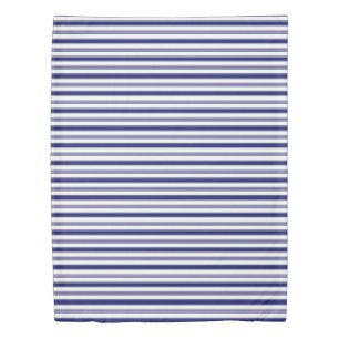 Sailor Blue & White Stripes (large scale) Duvet Cover