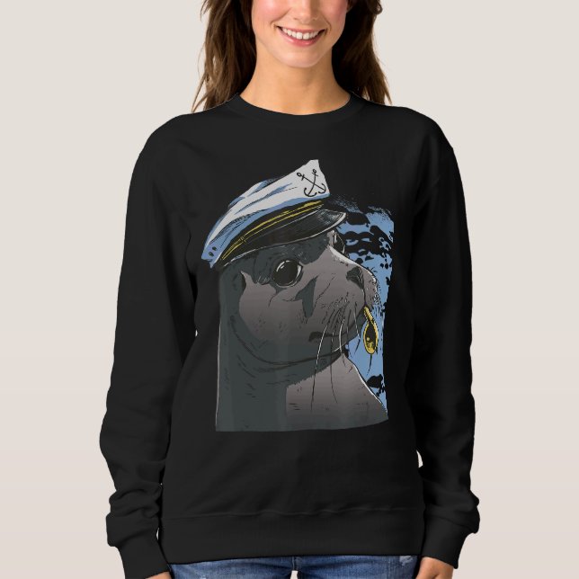 Sailor Captain Seal Sweatshirt (Front)