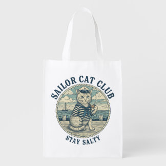 Sailor Cat Club Grocery Bag