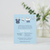 Sailor Clothes Nautical Baby Shower Invitations (Standing Front)