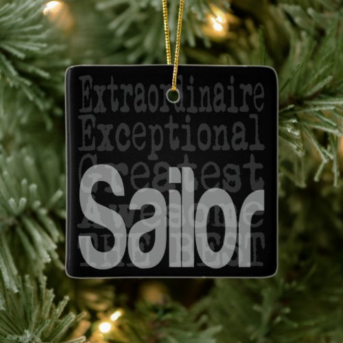 Sailor Extraordinaire Ceramic Ornament