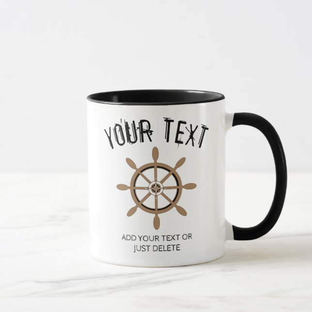Sailor, fisherman, captain, sailing school Gift  Mug (Right)