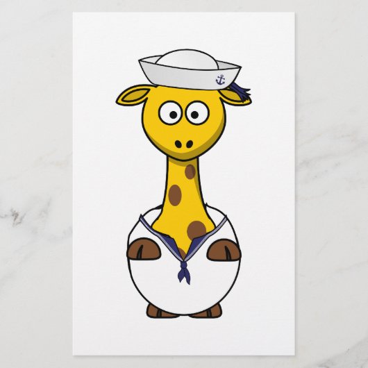 Sailor Giraffe Cartoon (Front)