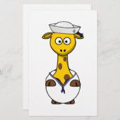 Sailor Giraffe Cartoon (Front/Back)