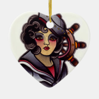 Sailor Girl Ceramic Ornament