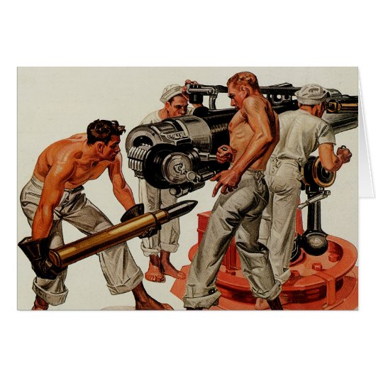 Sailor Hunks Loading the Big Gun Cards (Front Horizontal)