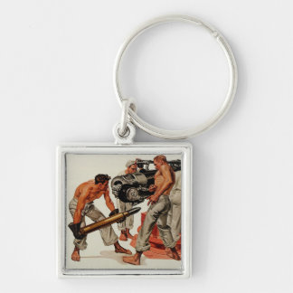 Sailor Hunks Loading the Big Gun Keychain