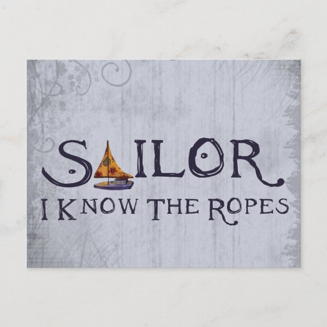 Sailor - I know the Ropes Postcard (Front)