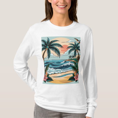 Sailor Jerry_Inspired Tropical Tattoo A T_Shirt