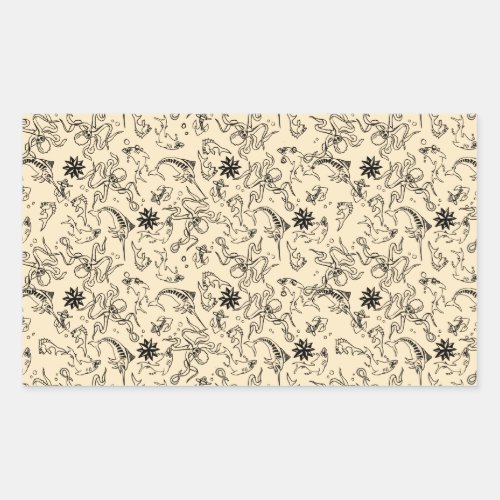 Sailor Jerry Pattern Rectangular Sticker