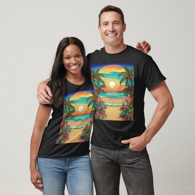 "Sailor Jerry Tropical Paradise T-Shirt" T-Shirt (Unisex)