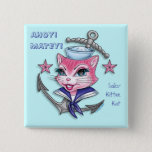 Sailor Kitten Kat™ - Button at Zazzle