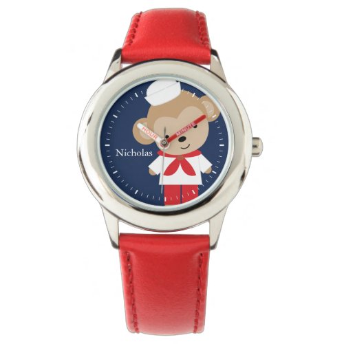Sailor Monkey Personalized Kids Watch