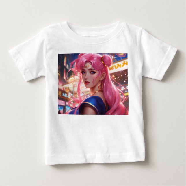  Sailor Moon with Pink Hair  Baby T-Shirt (Front)