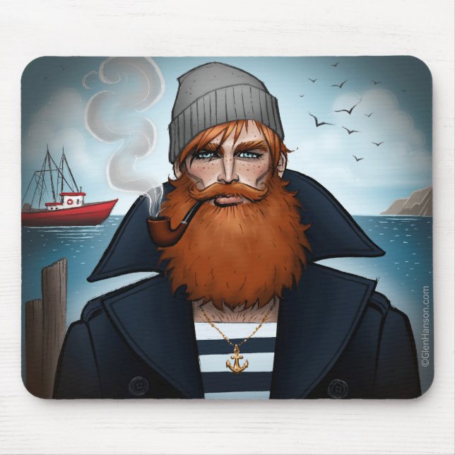 "Sailor" Mouse Pad by Glen Hanson (Front)