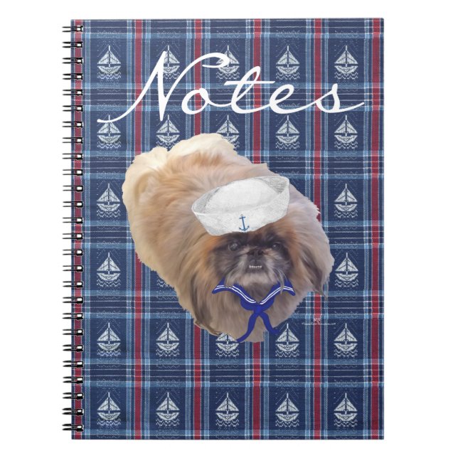 Sailor Pekingese Notebook (Front)