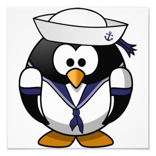 Sailor Penguin Photo Print