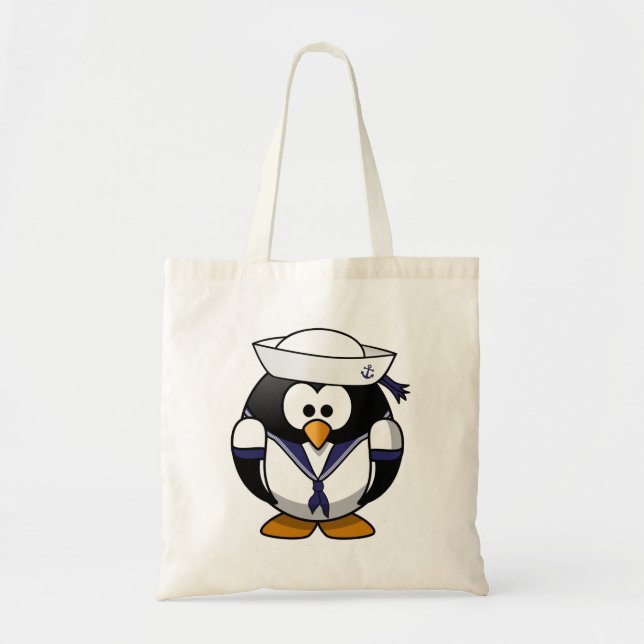 Sailor Penguin Tote Bag (Front)