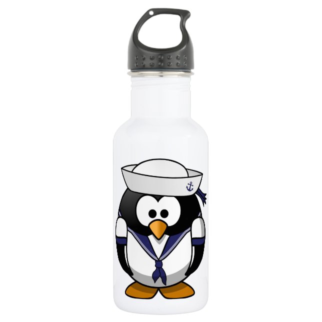 Sailor Penguin Water Bottle (Front)