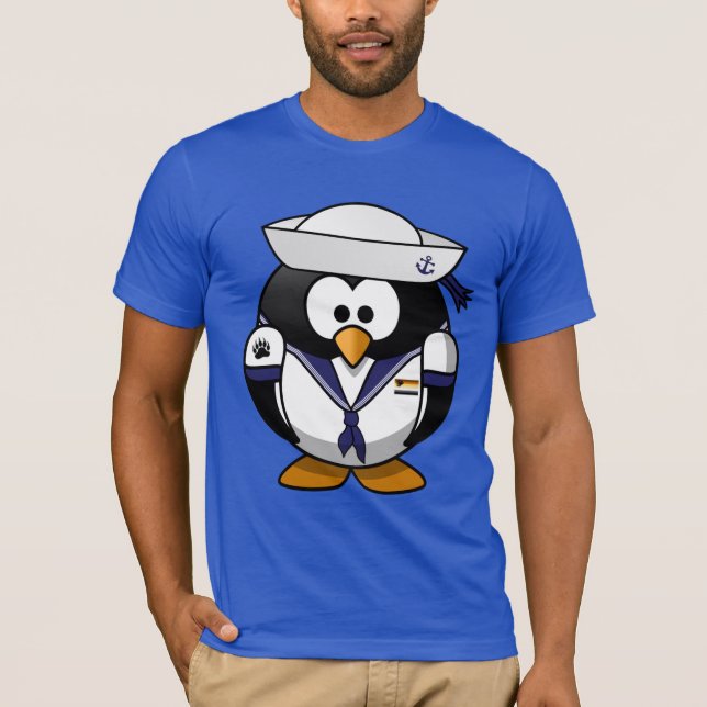 Sailor Penguin With Gay bear Pride Motifs - Shirt (Front)