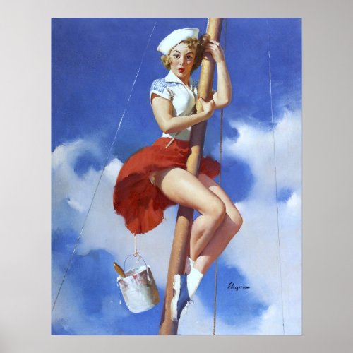Sailor Pin Up Poster