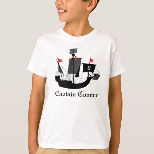 Personalized Pirate T-Shirt - Black - Pirate Chic – JustSoPosh