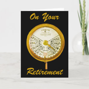 SAILOR RETIREMENT GREETING CARD
