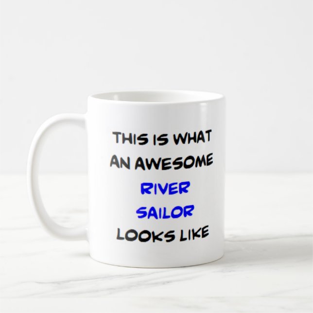 sailor river, awesome coffee mug (Left)