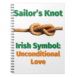 Sailor’s Knot Irish Symbol: Unconditional Love by Notebook