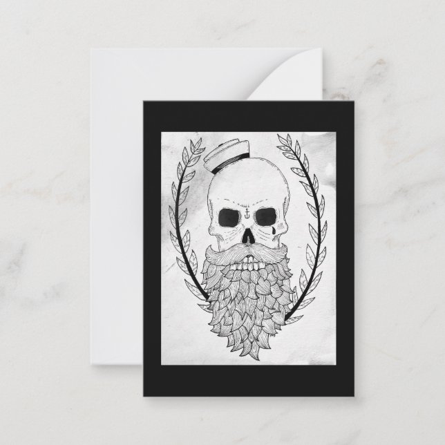 Sailor Skull Note Card (Front)