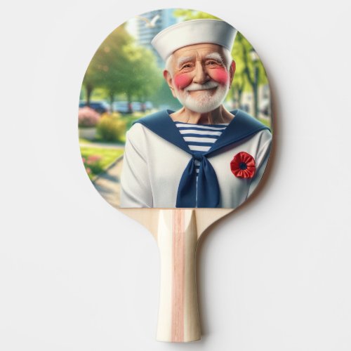 Sailor Suit Grandpa Ping Pong Paddle