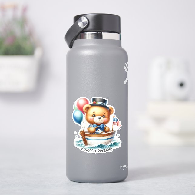 Sailor Teddy Bear Sticker (HydroFlask)