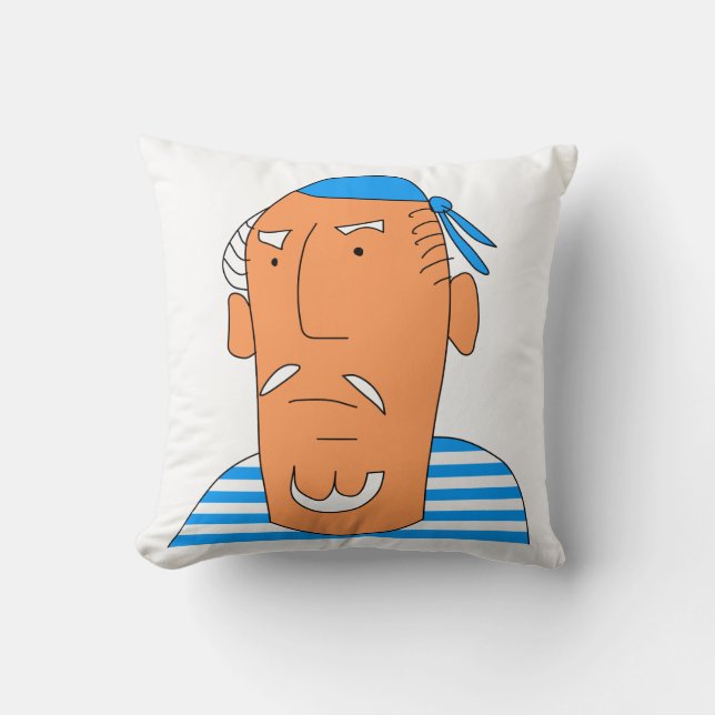 Sailor Throw Pillow (Front)