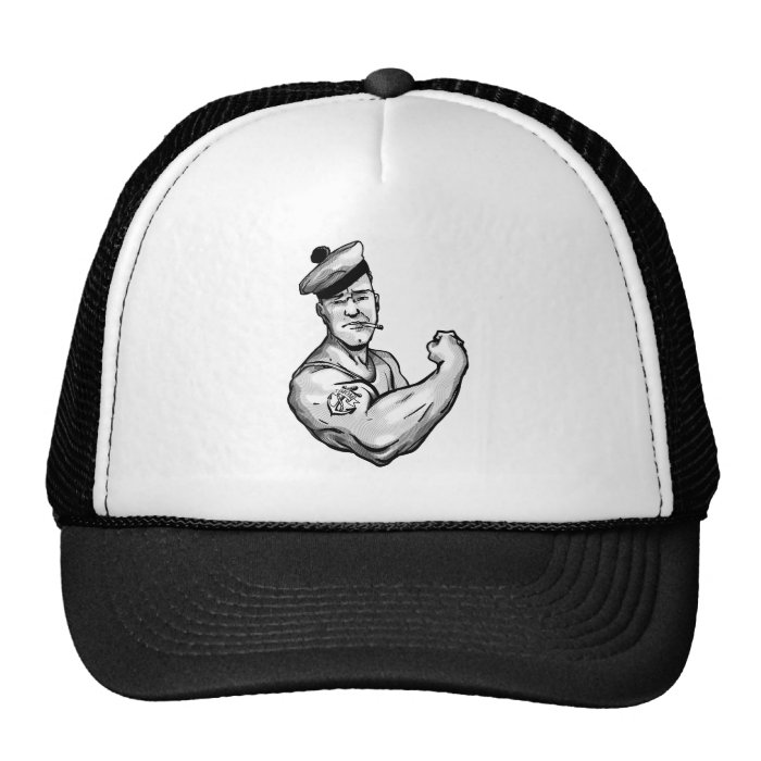 SAILOR WITH ANCHOR TATTOO HATS