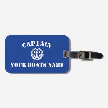 Sailors boat name and captain bag tag Sailors boat name and captain bag tag