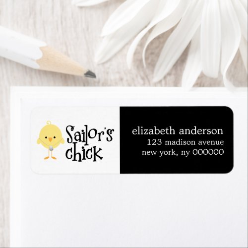 Sailors Chick Address Labels