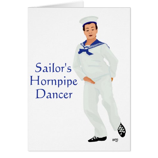 Sailors Hornpipe Highland Dancer Cards (Front)