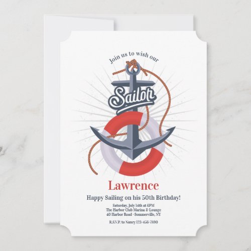 Sailors Invitation