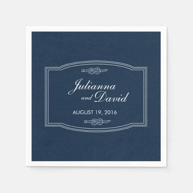 Sailor's Knot Cocktail Napkins (Front)