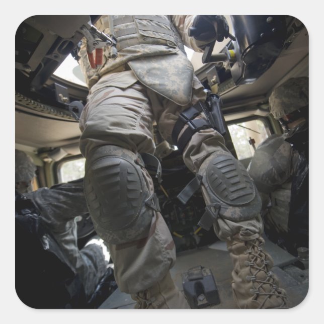 Sailors learn convoy procedures square sticker (Front)