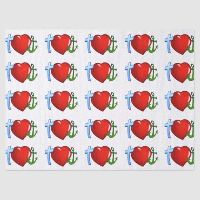 sailors love jesus tissue paper (Front)