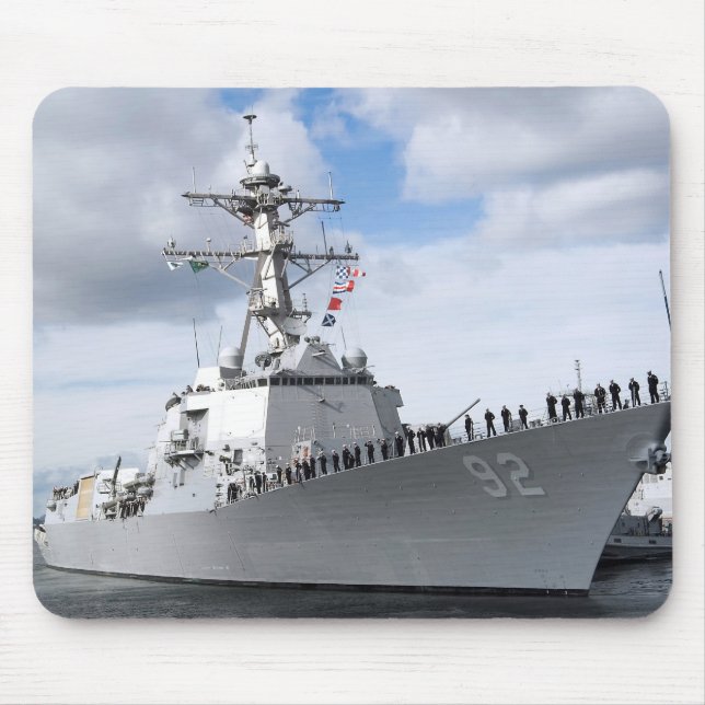 Sailors man the rails mouse pad (Front)