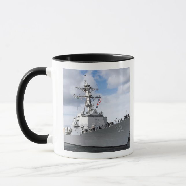 Sailors man the rails mug (Left)